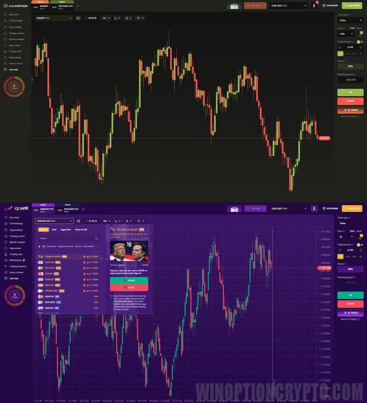 similarities of the trading terminal with others