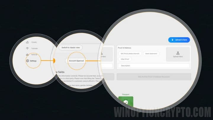 data verification process in CloseOption