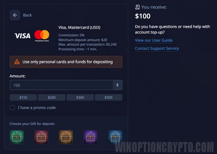 reposición mediante tarjetas bancarias