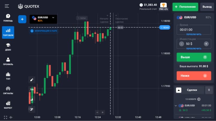 мобильное приложение quotex android