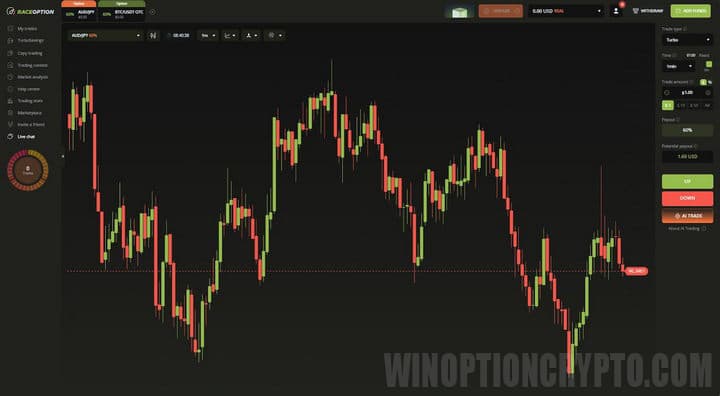 trading platform at RaceOption