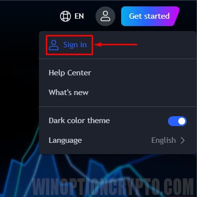 iniciar sesión en la vista comercial