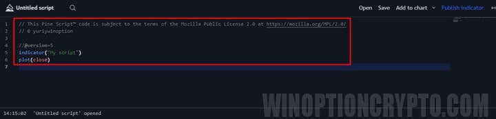 script de indicador en la vista comercial