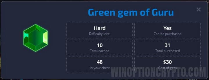green gem description in pocket option