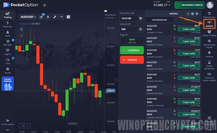 Señales de PocketOption