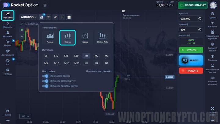 Настройки графика