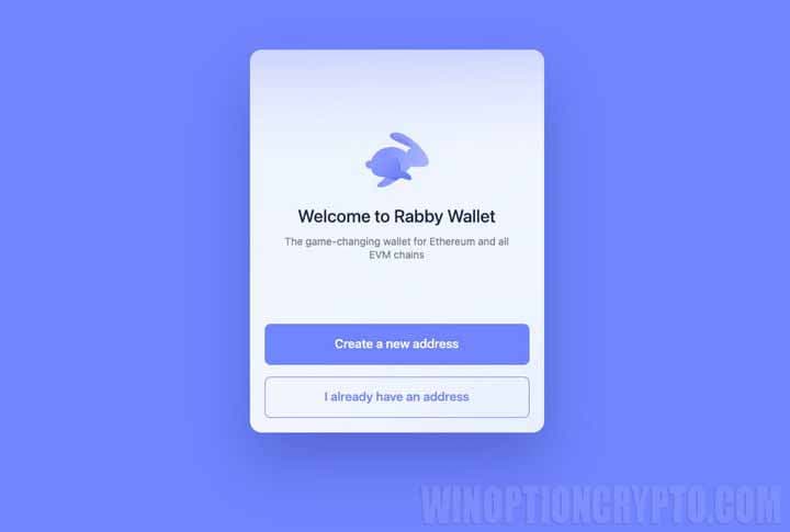 создание адреса в Rabby Wallet