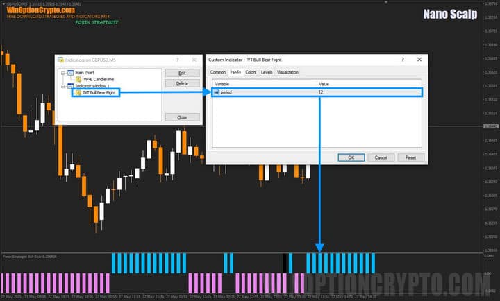 настройки в nano scalp