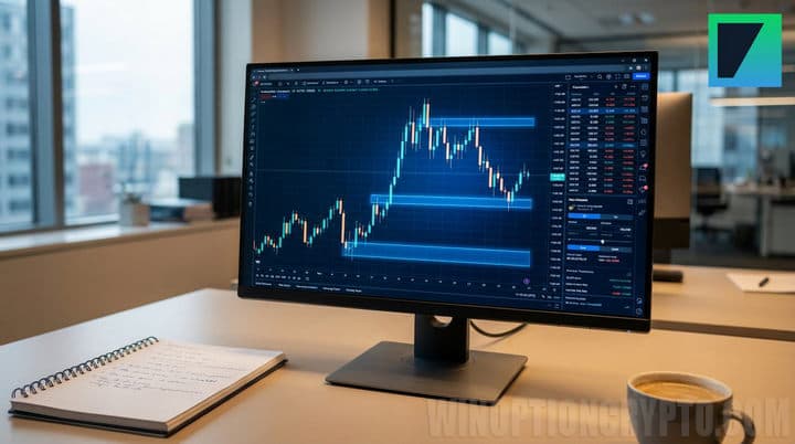 correction trading chart