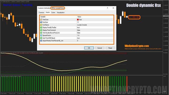 настройки CandleTime в Double Dynamic Rsx