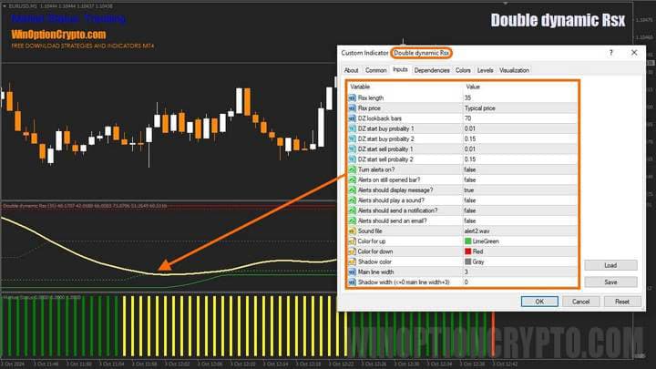 настройки алертов в Double Dynamic RSX 