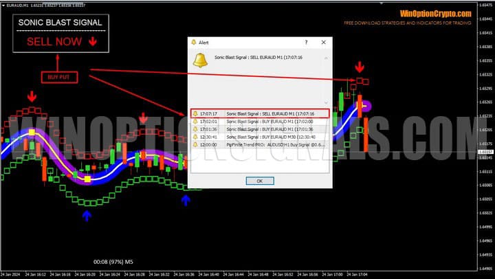 señal en señal de explosión sónica
